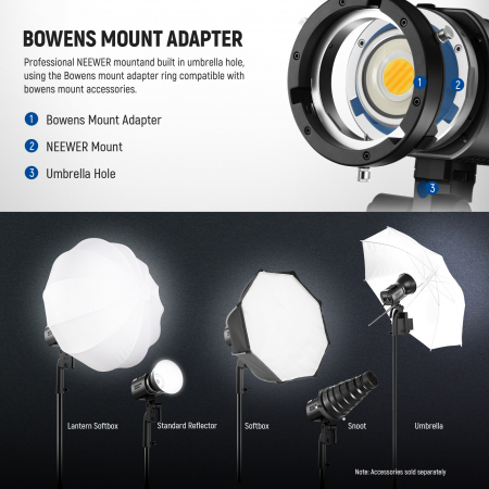 Lampa video LED Bi-color Neewer MS60B 65W [7]