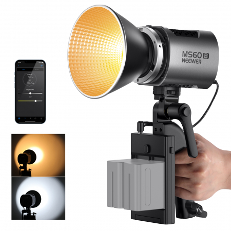Lampi LED pentru studio - Lampa video LED Bi-color Neewer MS60B 65W