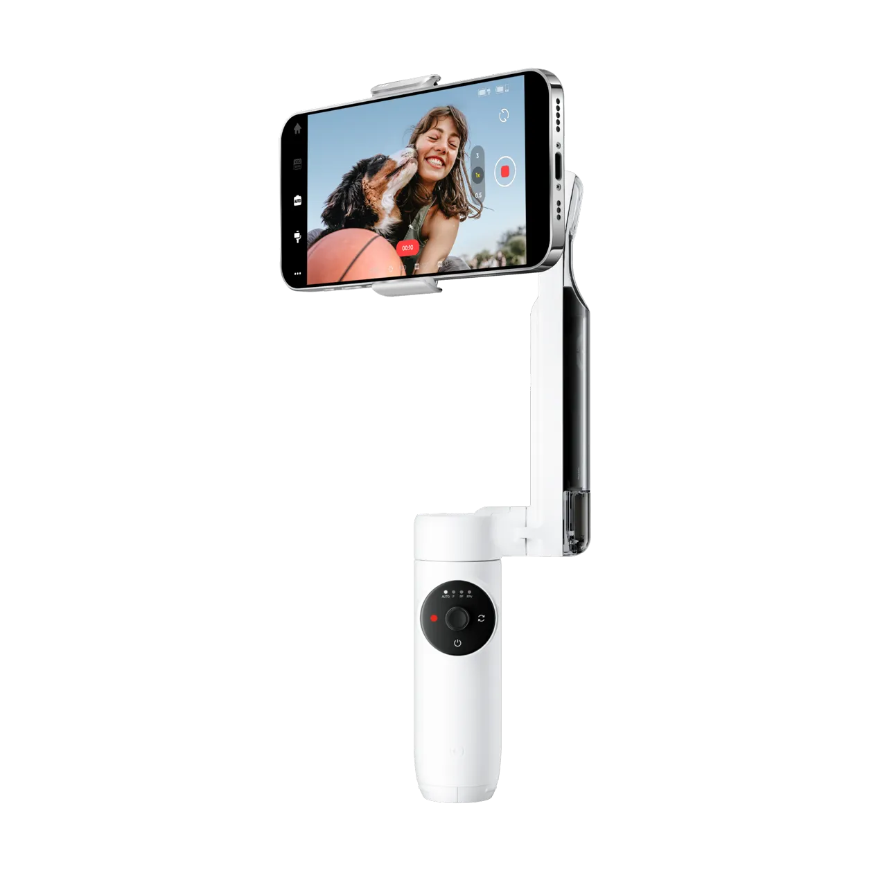 Accesorii telefoane mobile - Stabilizator Insta360 Flow Standard Bundle, Summit White