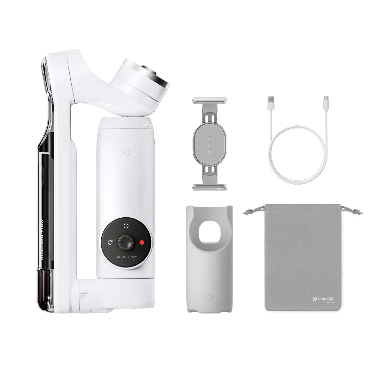 Stabilizator Insta360 Flow Standard Bundle, Summit White [5]