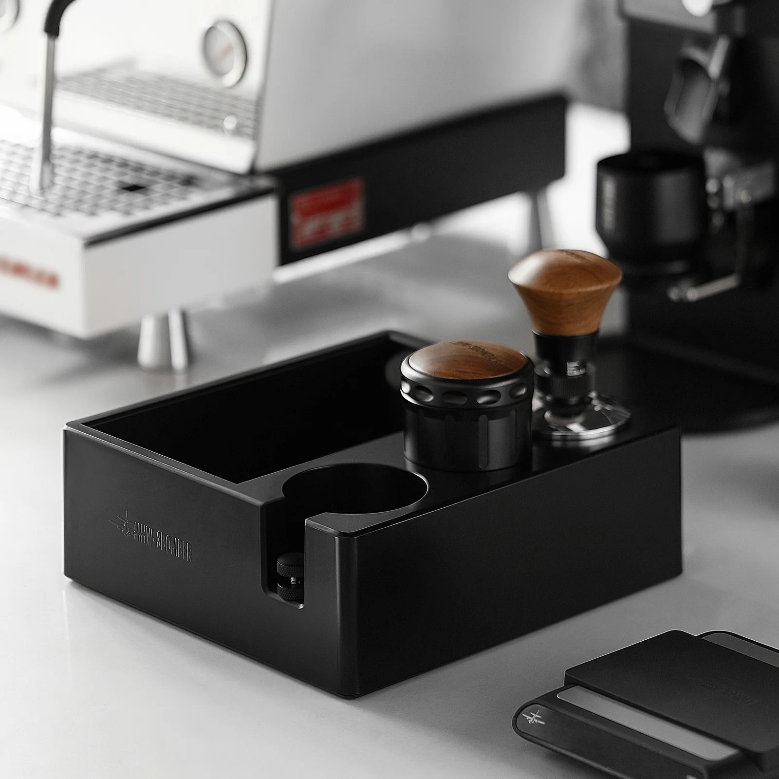 Statie de Tampare Espresso MHW-3BOMBER cu Knock Box 51-58mm [1]