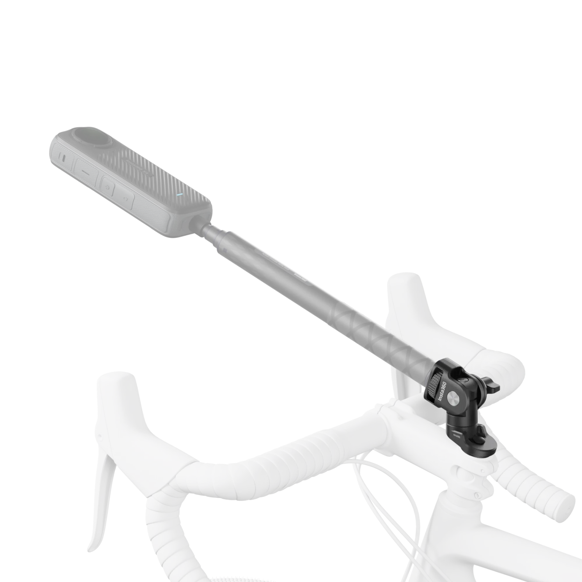 Sistem de prindere Insta360 pe capacul pipei bicicletei [6]