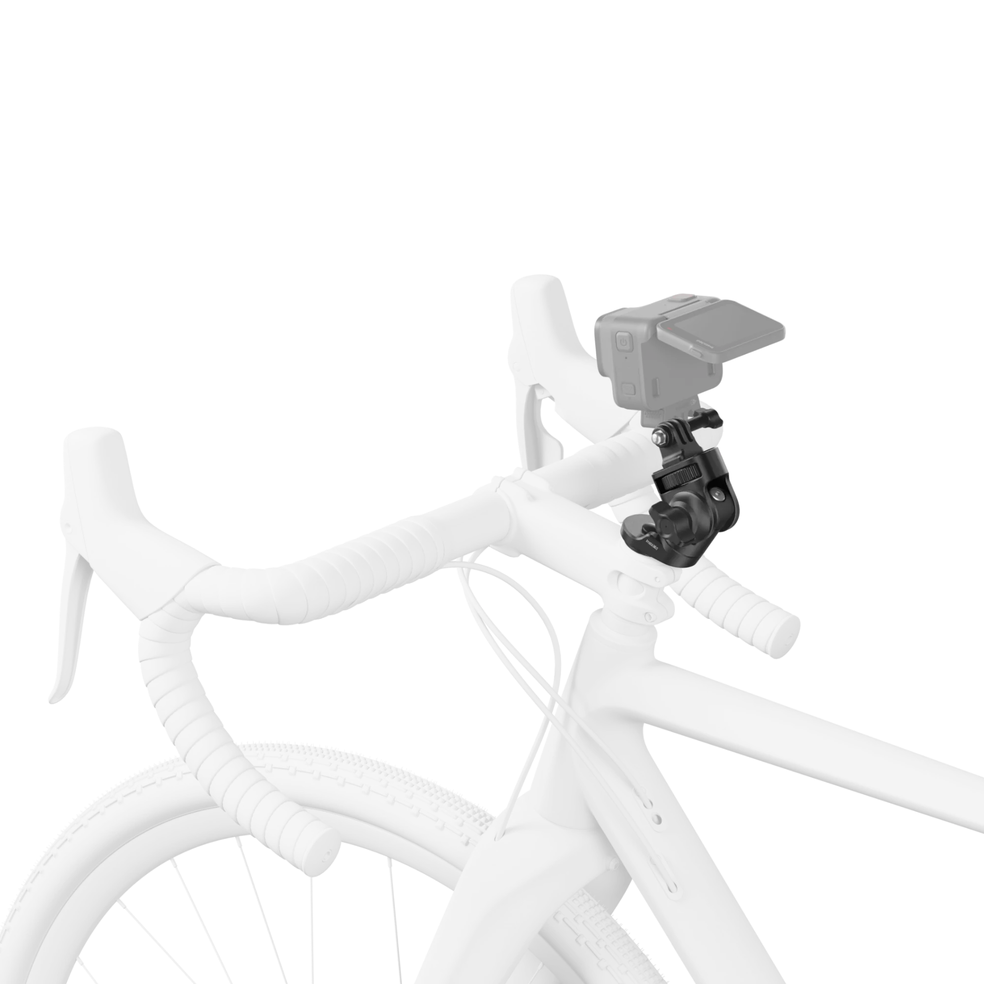Sistem de prindere Insta360 pe capacul pipei bicicletei [5]
