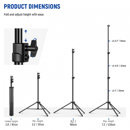 Stativ lumini Neewer 220cm [5]
