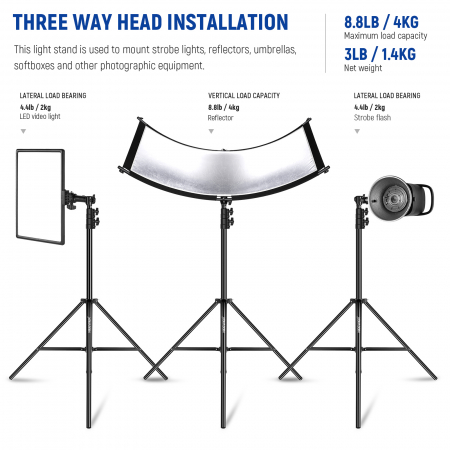 Stativ lumini Neewer 220cm [3]