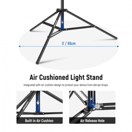 Stativ lumini Neewer 300cm cu brat extensibil 89-155cm [2]