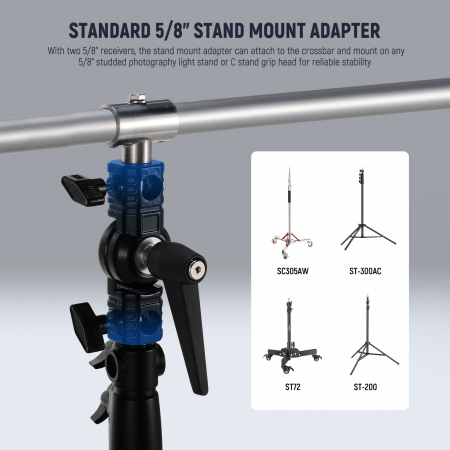 Suport blenda Neewer ST-RF3 cu prindere tripla [5]