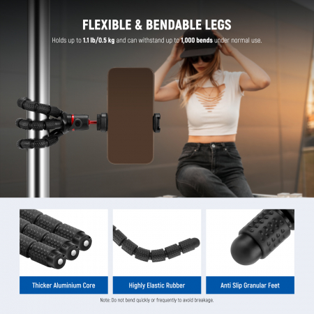 Mini Trepied Flexibil Neewer T72 cu Telecomanda [2]