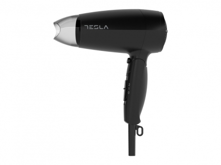 Ingrijire personala - Uscator de par pliabil Tesla DRH200BT, 1600W2 viteze, 2 trepte temp., motor DC, Negru
