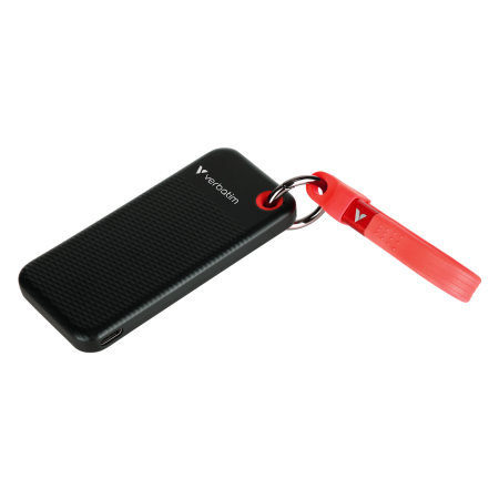 Verbatim Pocket SSD extern, 128 GB, USB 3.2 Gen 2, Negru/Rosu [1]