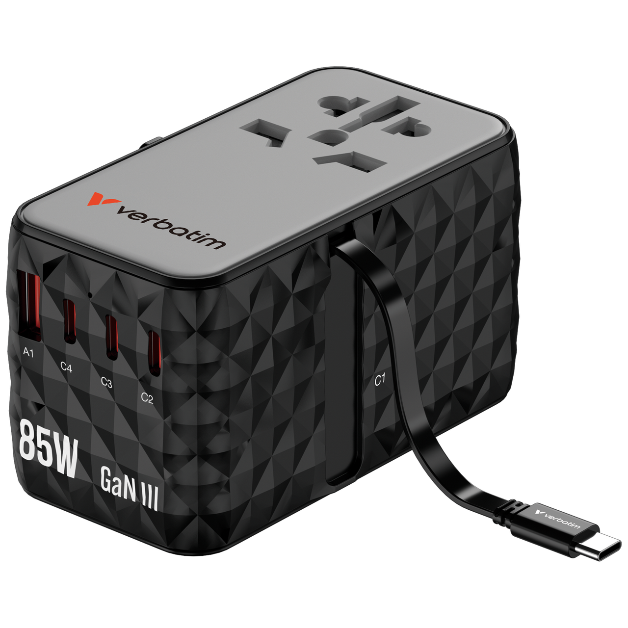 Product Image for Adaptor universal Verbatim GaN III, Travel, 85W