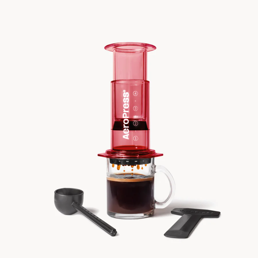 Product Image for Aparat de cafea AeroPress, 4 cafele, Rosu