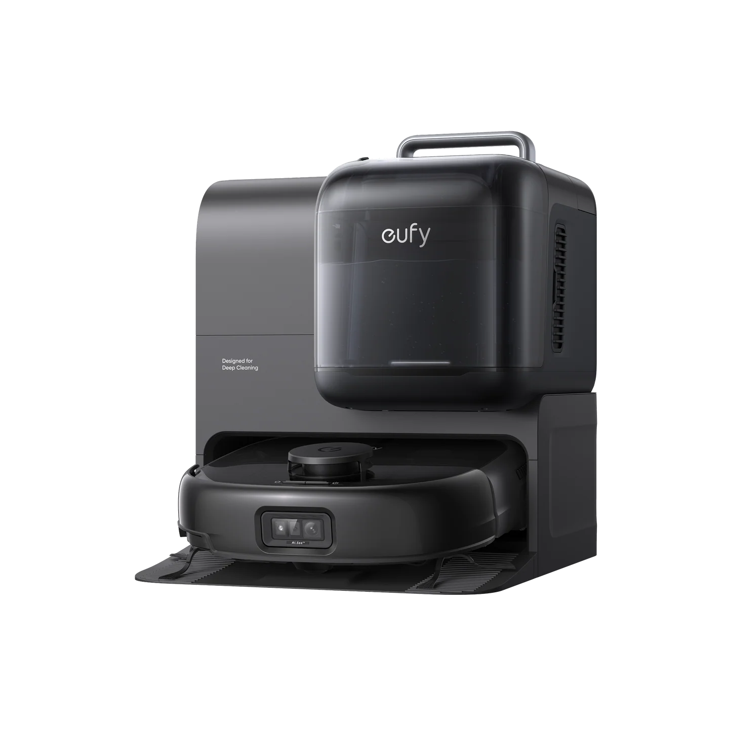 Product Image for Aspirator robot eufy Omni E28 HydroJet FlexiOne, 20.000 Pa, Negru