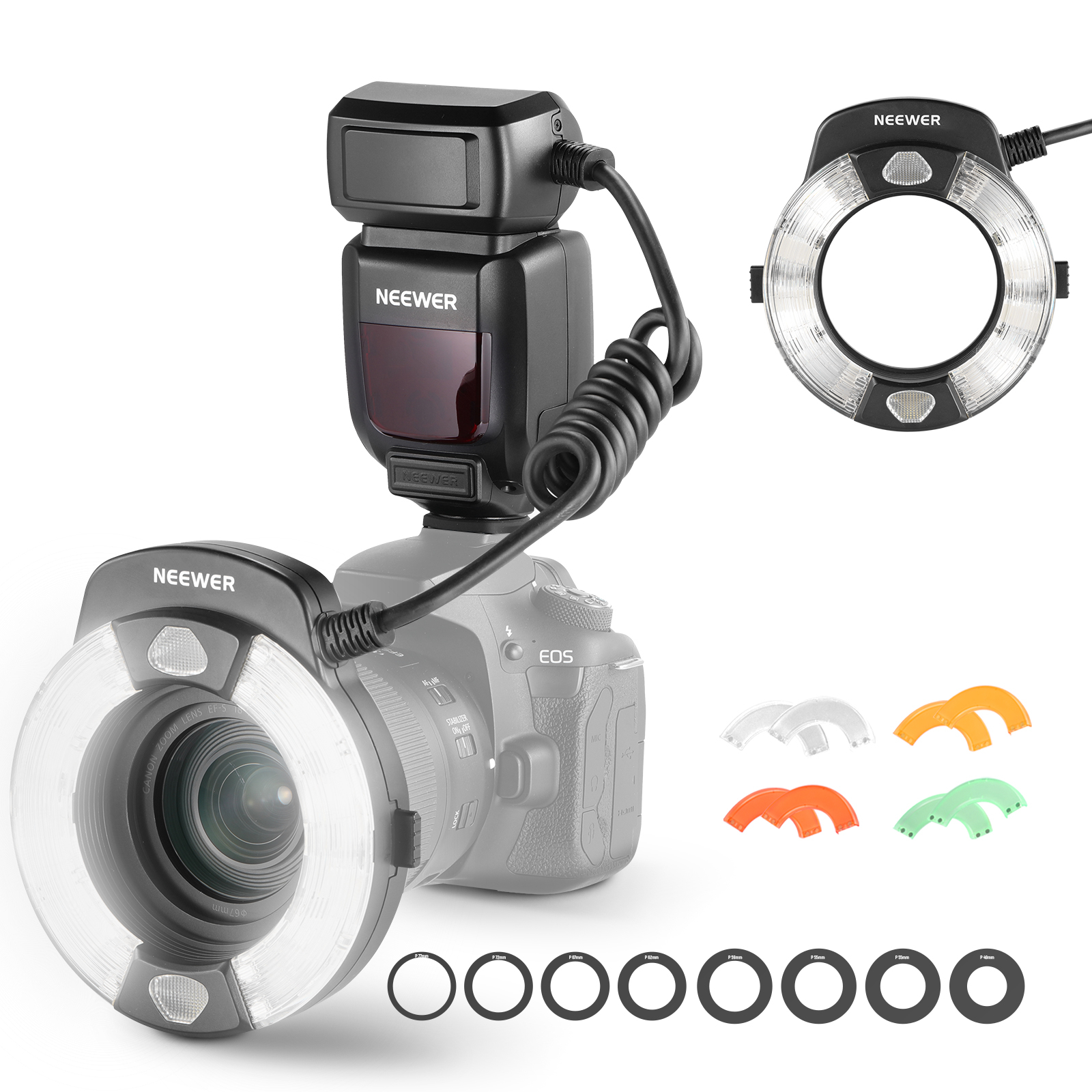 Product Image for Blit circular macro Neewer RF1-C, comp. Canon