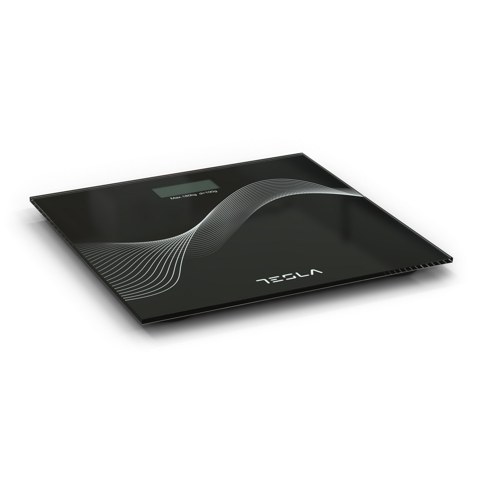 Product Image for Cantar corporal Tesla BS102B, 180kg, baterii 2xAAA, 30x30cm, Negru