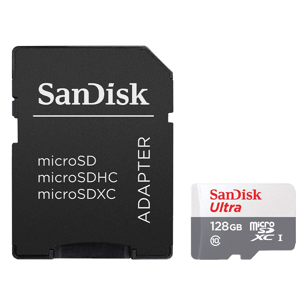 Product Image for Card de memorie microSDXC SanDisk Ultra 128GB, C10 UHS-I, Adaptor SD