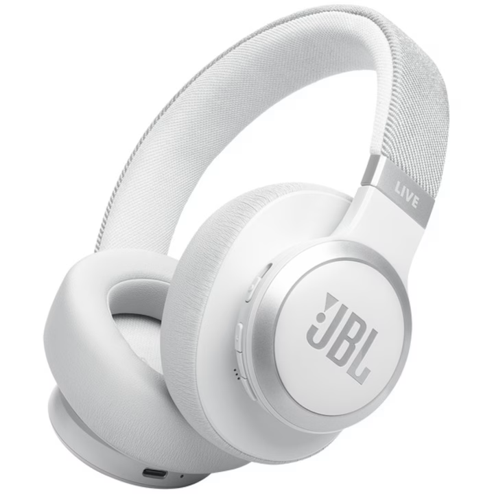 Product Image for Casti Over-Ear JBL Live 770NC, Alb
