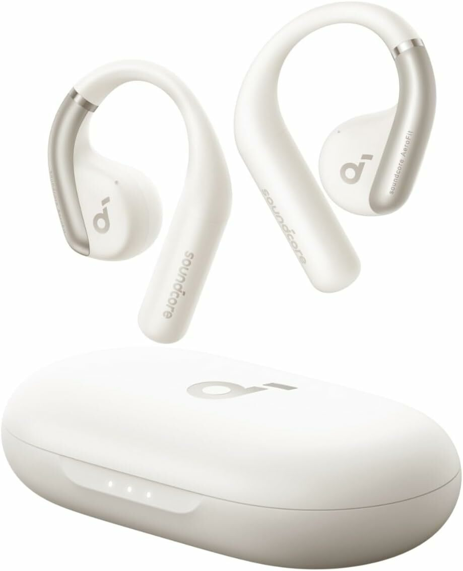 Product Image for Casti True Wireless Anker SoundCore AeroFit, IPX7, Autonomie 42H, Bluetooth 5.3, Alb