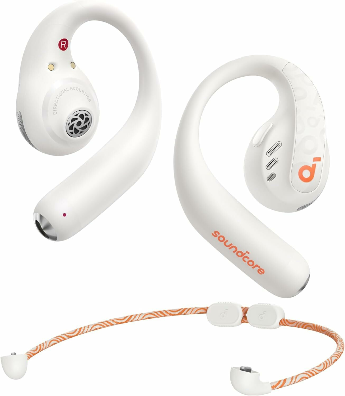 Product Image for Casti True Wireless Anker SoundCore AeroFit Pro, IPX5, Autonomie 46H, LDAC, Bluetooth 5.3, Alb