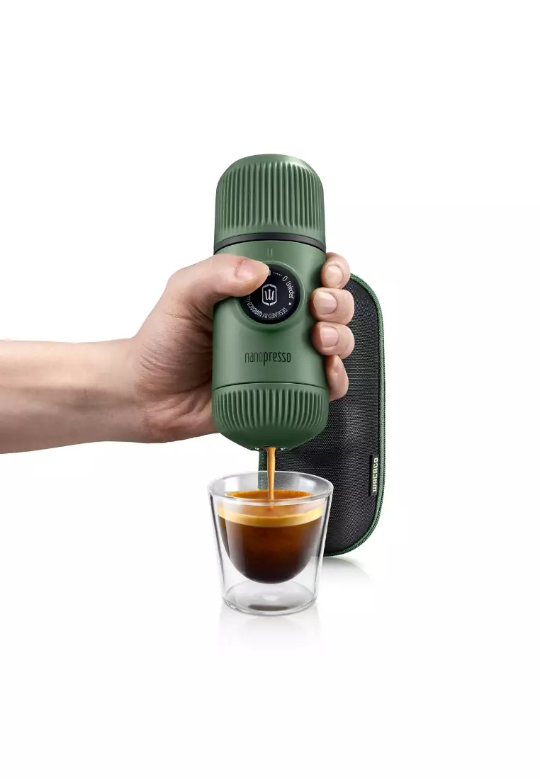 Product Image for Espressor portabil Wacaco Nanopresso, presiune max. 18bari, rezervor 80ml, carcasa inclusa, Verde