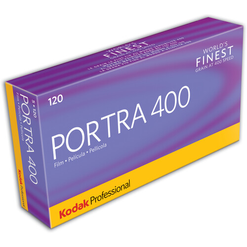 Product Image for Film foto color profesional Kodak Portra 400, ISO 400, 120mm, Set 5 bucati