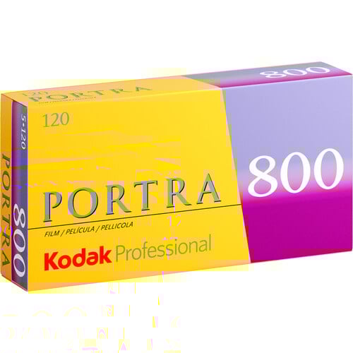 Product Image for Film foto color profesional Kodak Portra 800, ISO 800, 120mm, Set 5 bucati