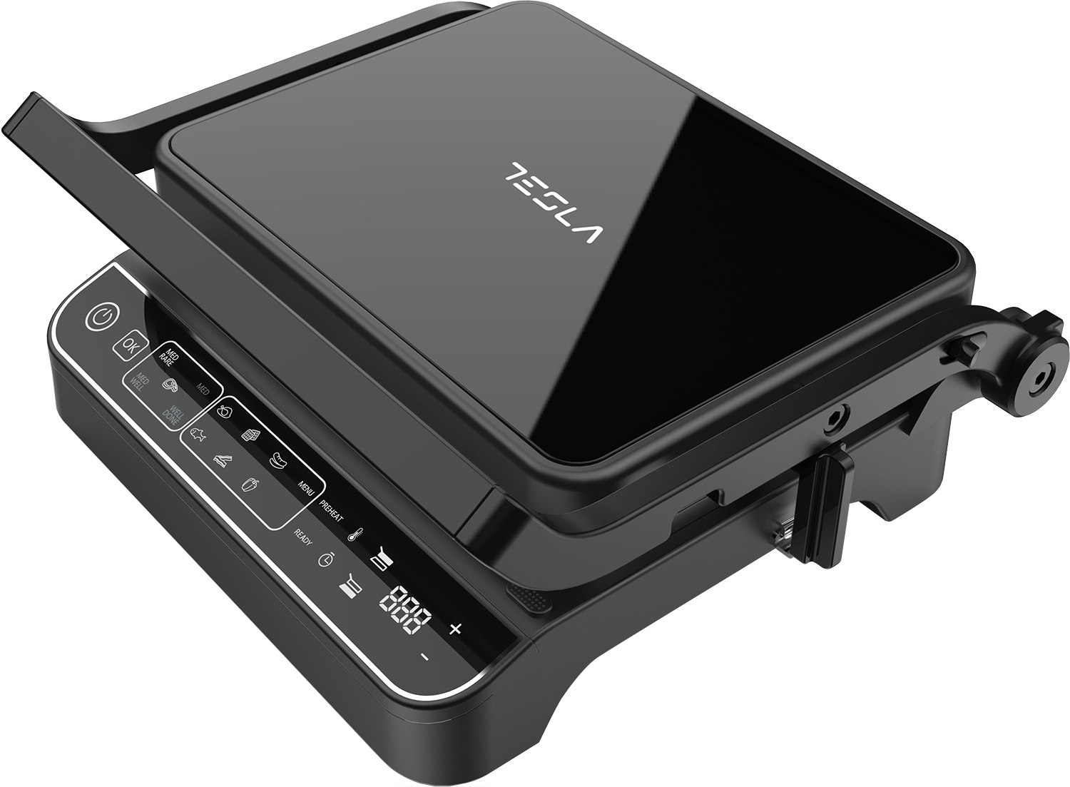 Product Image for Gratar electric Tesla GR500BG, 2000W, Zona de gatire 300x230mm, Temperatura 80-230 C, Negru