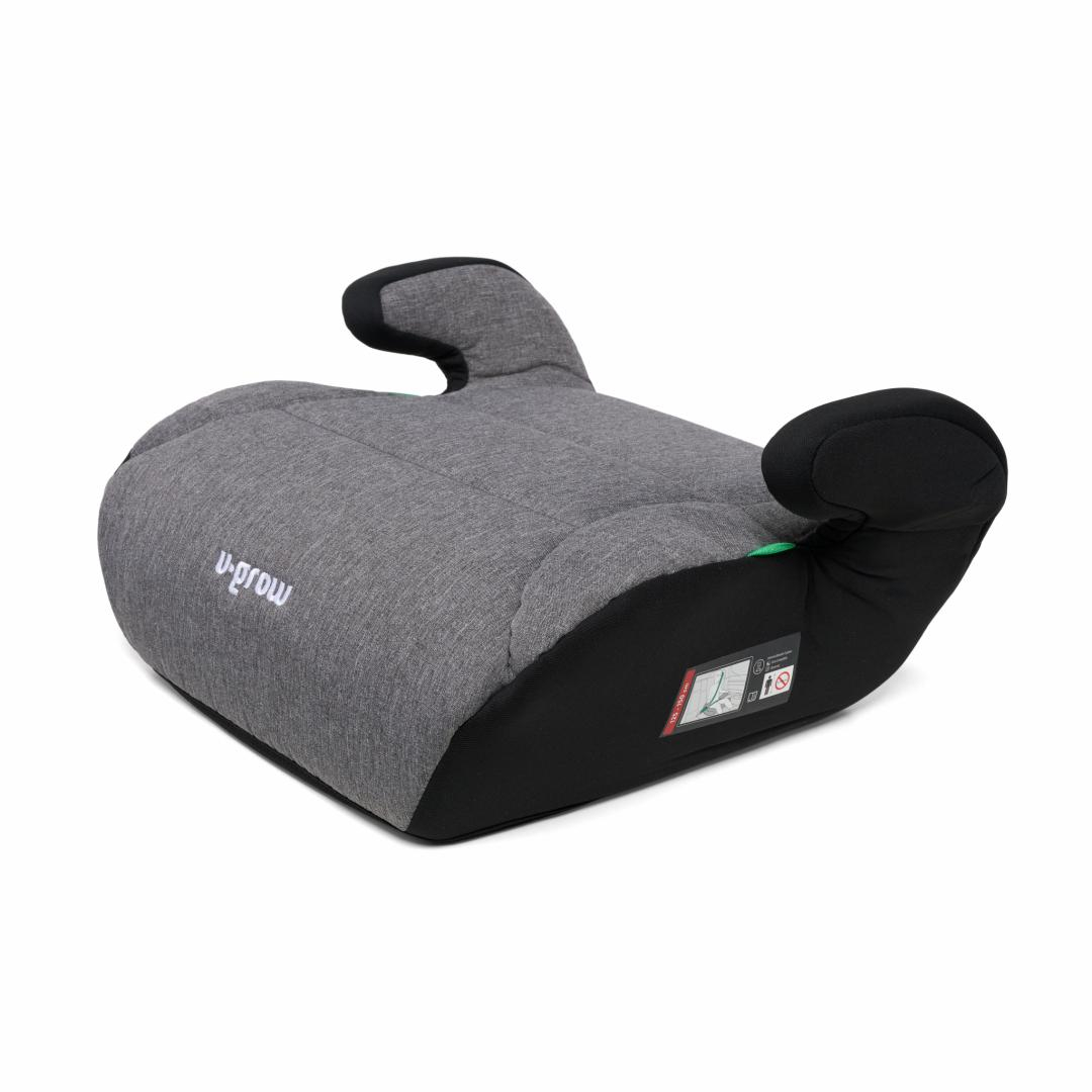 Product Image for Inaltator auto U-GROW, R129, fara ISOFIX, 15-36 kg, 125-150 cm, Gri Negru