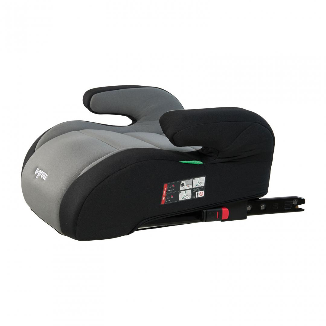 Product Image for Inaltator auto U-GROW, R129, ISOFIX, 15-36 kg, 125-150 cm, Gri Negru
