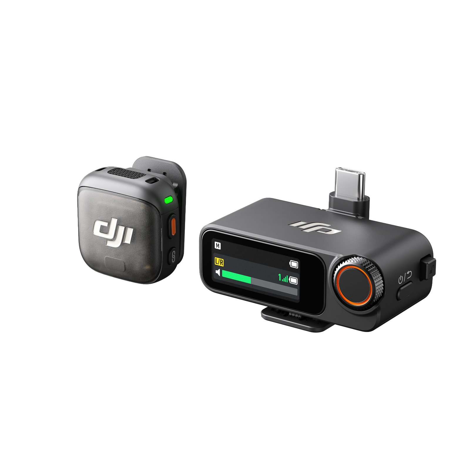 Product Image for Kit DJI Mic 3, 1x microfon, 1x receptor, Wireless, Omnidirectional, Autonomie microfon 8h, Autonomie receptor 10h, Noise Canceling