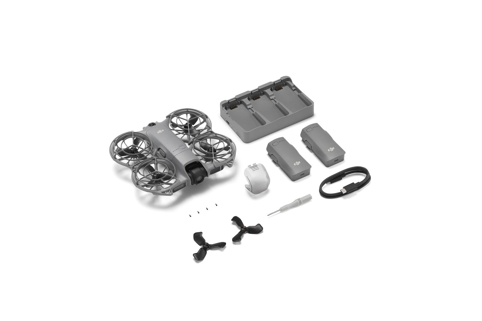 Product Image for Kit Drona DJI Neo 2 Fly More Combo (doar drona si accesorii - fara controller)