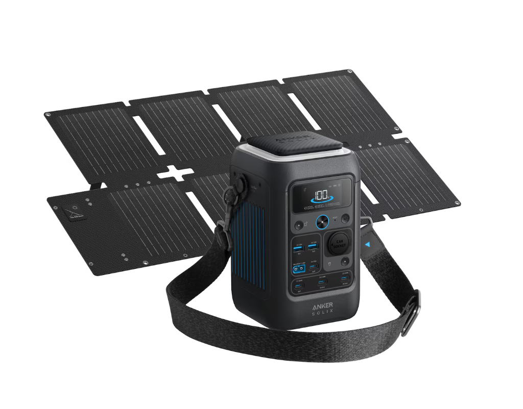 Product Image for Kit Statie de alimentare Anker Solix C300X DC cu Panou solar Anker Solix, 60W, portabil