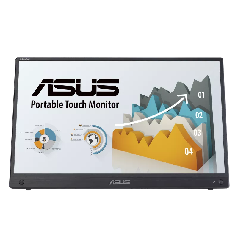 Product Image for Monitor portabil LED IPS ASUS ZenScreen Touch MB16AMTR, 15.6 , Full HD, 60Hz, Flicker Free, negru