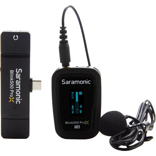 Product Image for RESIGILAT: Microfon wireless Saramonic Blink500 ProX B5, 1x Receptor cu USB-C, 1x Transmitator cu lavaliera