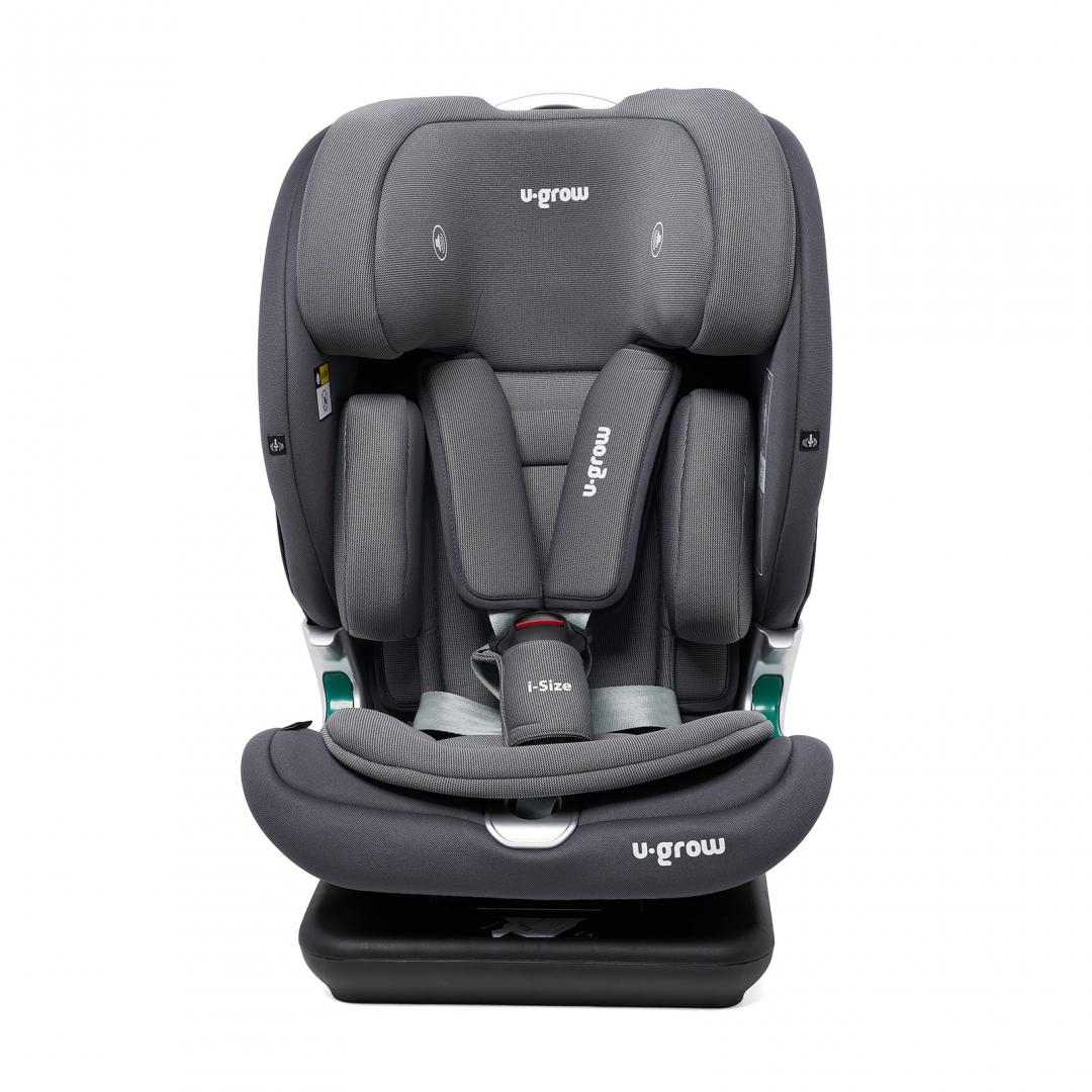 Product Image for Scaun auto U-GROW Goldfix Plus, i-Size, R129, ISOFIX, 9-36 kg, 76-150 cm, Gri