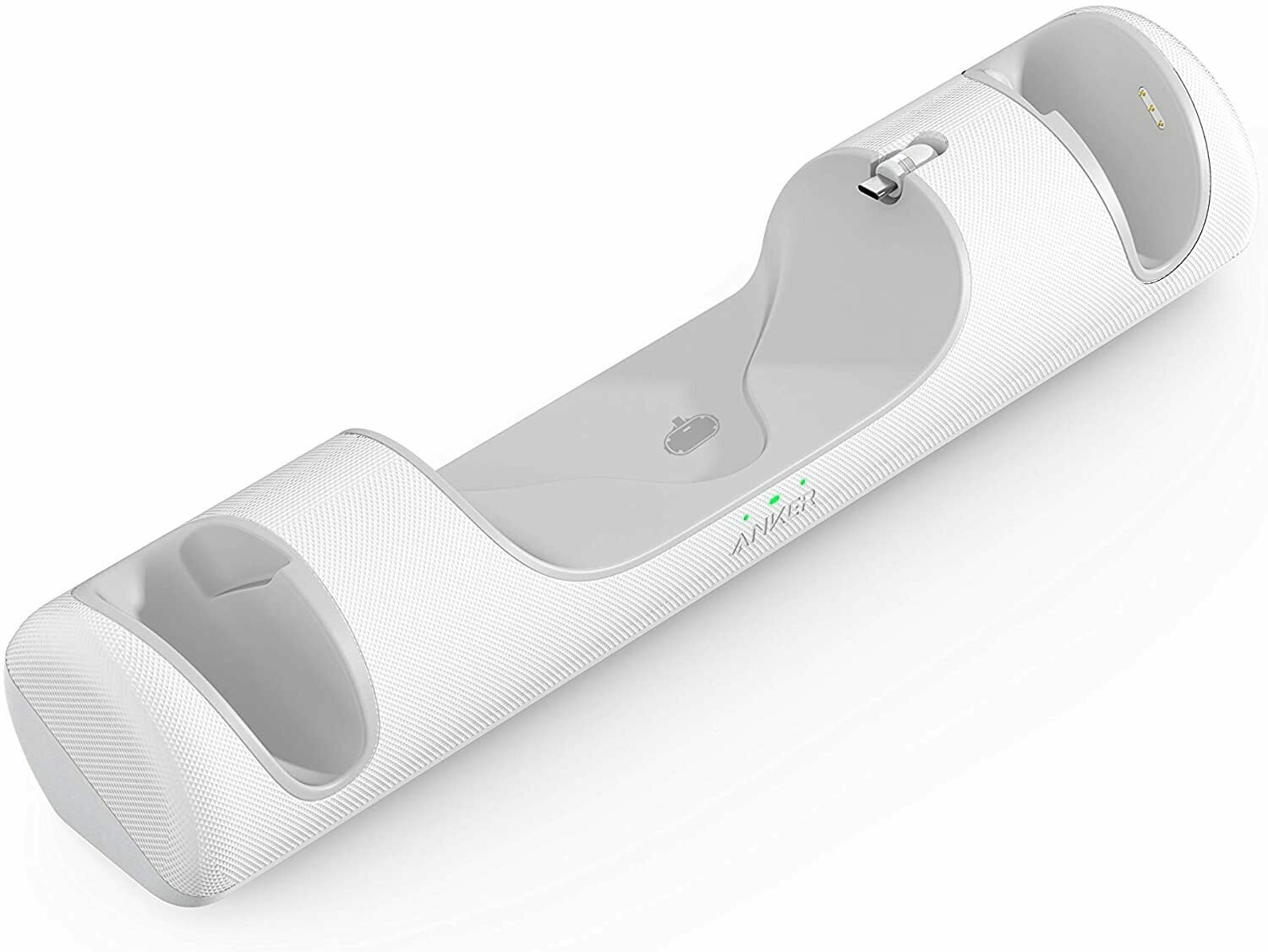 Product Image for Statie incarcare Anker pentru Meta Quest, suport pentru casti si controllere, 2 baterii reincarcabile, USB-C, Alb