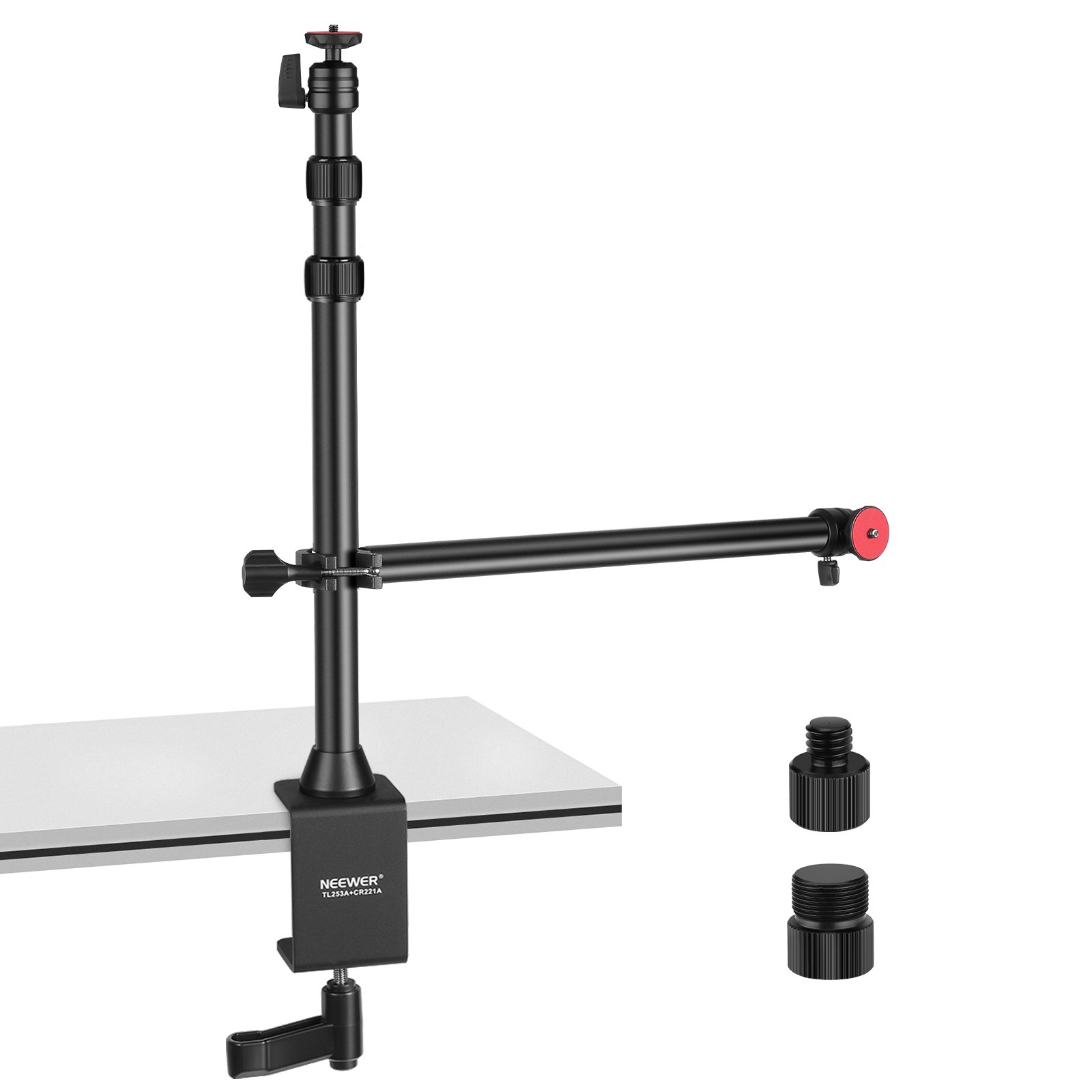 Product Image for Suport cu prindere pentru birou Neewer TL253A + Brat de sustinere CR221A