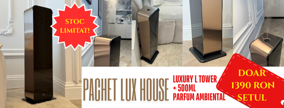 pachet luxury house luxury L tower plus parfum 500ml la alegere
