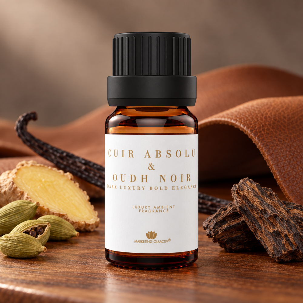 Cuir Absolu & Oudh Noir – Parfum ambiental profesional cu note de piele și oud, 10 ml [2]