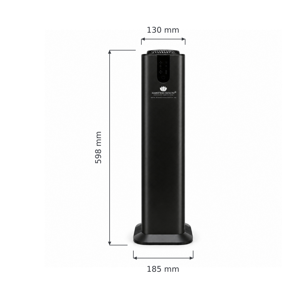 Explorer Tower Black – Difuzor profesional de parfum pentru spații mari, până la 2.000 m³ / 700 m², Bluetooth și rezervor de 800 ml [6]