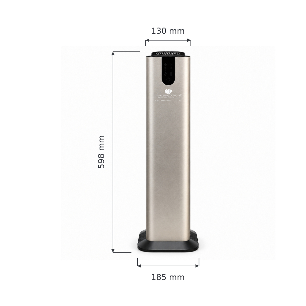 Explorer Tower Silver – Difuzor profesional de parfum pentru spații mari, până la 2.000 m³ / 700 m², Bluetooth și rezervor de 800 ml [7]