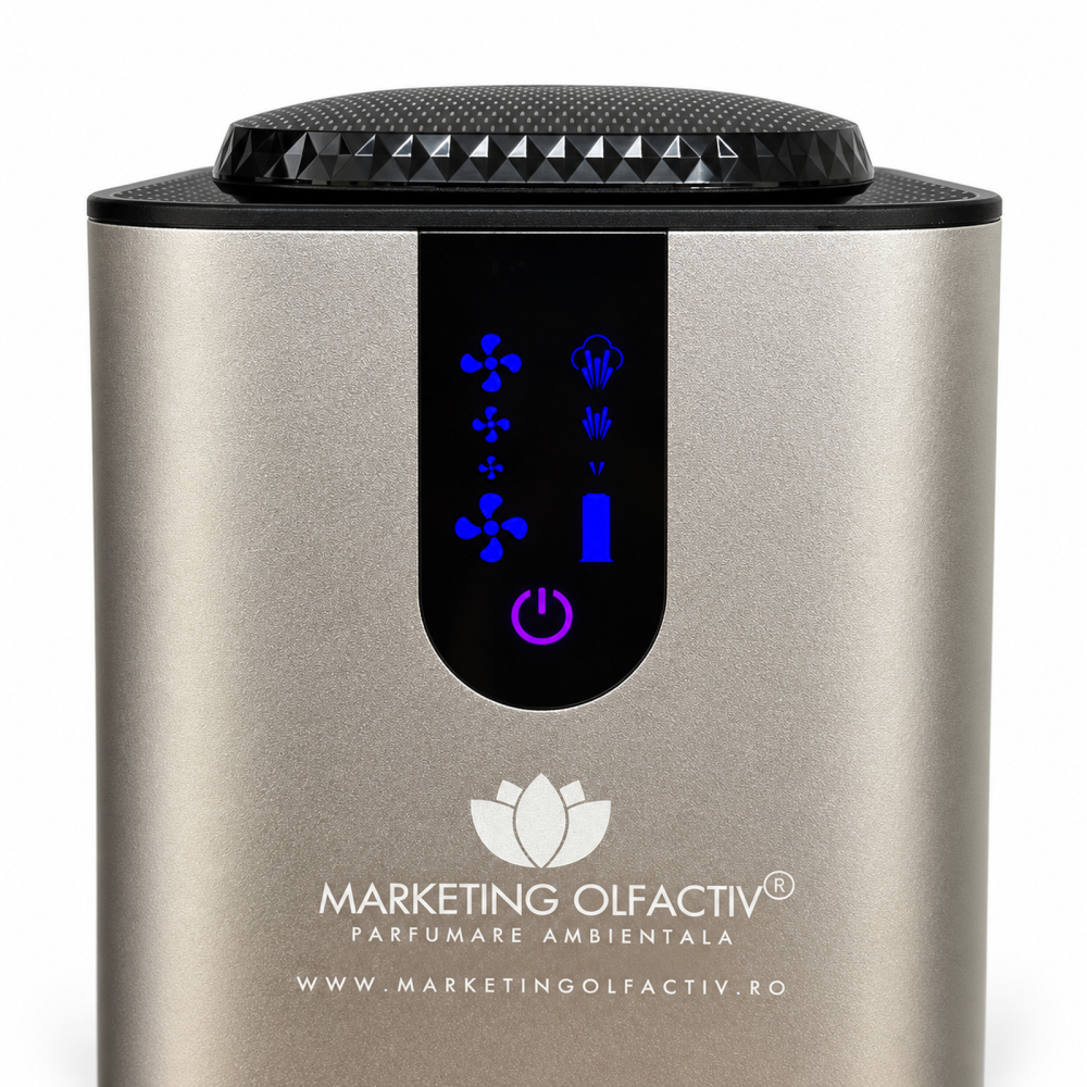 Explorer Tower Silver – Difuzor profesional de parfum pentru spații mari, până la 2.000 m³ / 700 m², Bluetooth și rezervor de 800 ml [3]