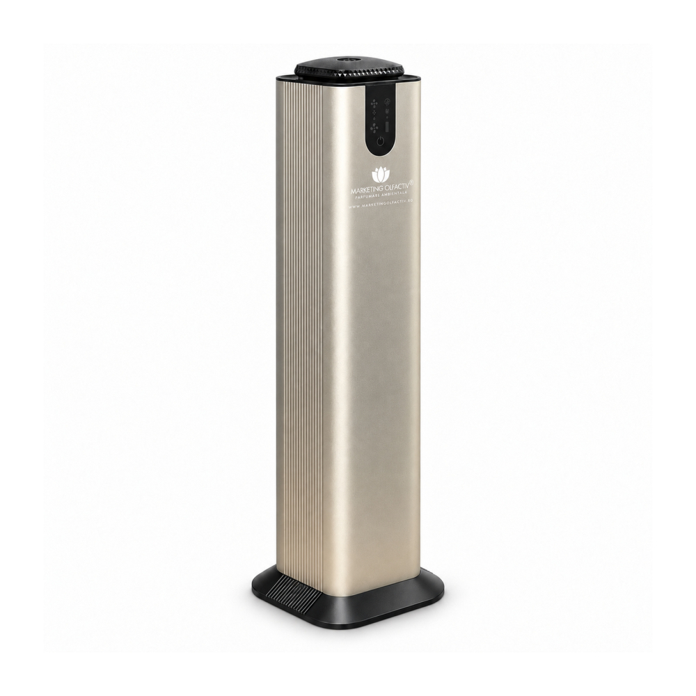 Explorer Tower Silver – Difuzor profesional de parfum pentru spații mari, până la 2.000 m³ / 700 m², Bluetooth și rezervor de 800 ml [2]