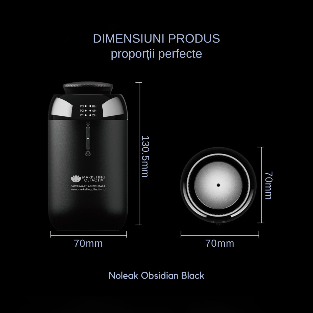 Difuzor de parfum NOLEAK Obsidian Black – eleganță, tehnologie și parfum de ambient rafinat [3]