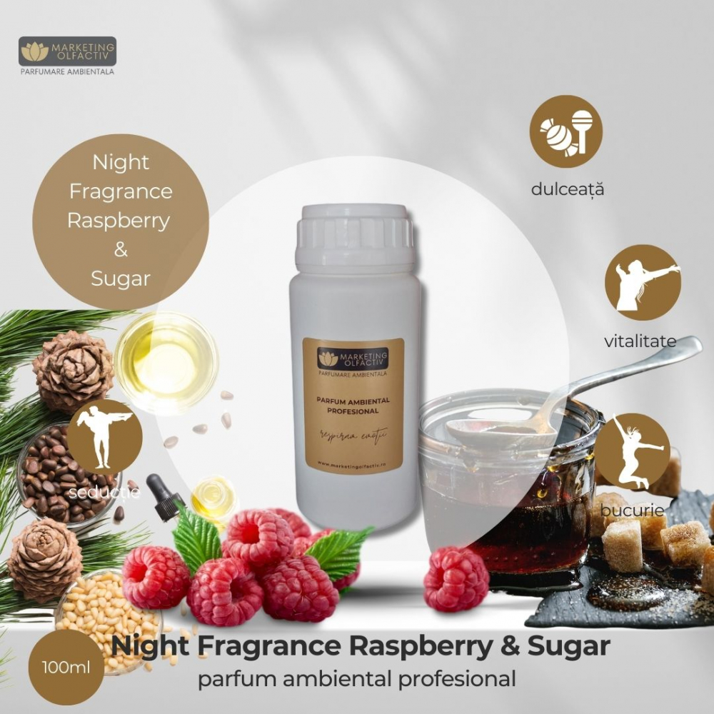 Parfum Ambiental Night Fragrance Raspberry & Sugar - Dulceață și Eleganță [1]