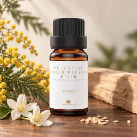 Celestial Elixir Papyrus d’Air – Professional Ambient Fragrance with Sesame, Mimosa and White Musk, 10 ml [1]