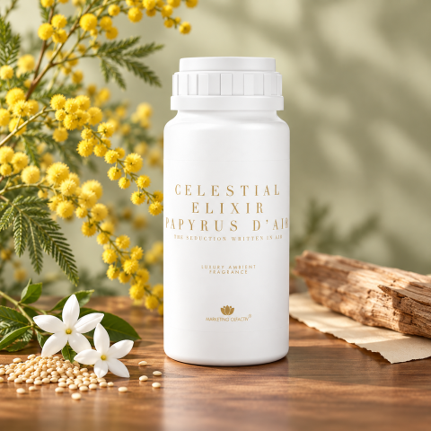 Celestial Elixir Papyrus d’Air – Parfum ambiental profesional cu susan, mimoză și mosc alb, 250 ml [1]