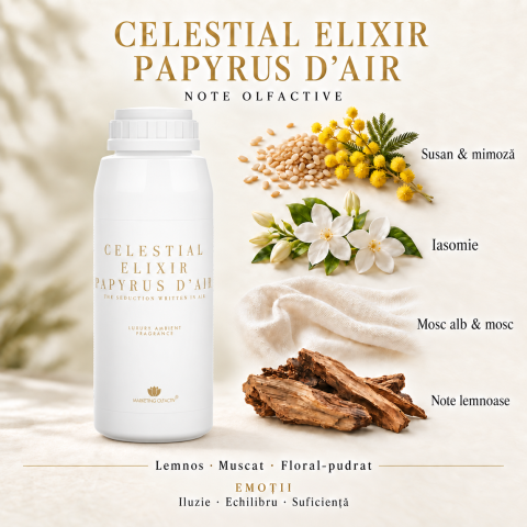 Celestial Elixir Papyrus d’Air – Professional Ambient Fragrance with Sesame, Mimosa and White Musk, 500 ml [4]