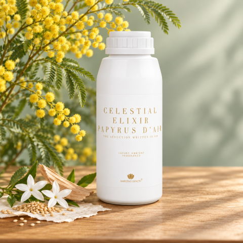 Celestial Elixir Papyrus d’Air – Professional Ambient Fragrance with Sesame, Mimosa and White Musk, 500 ml [1]
