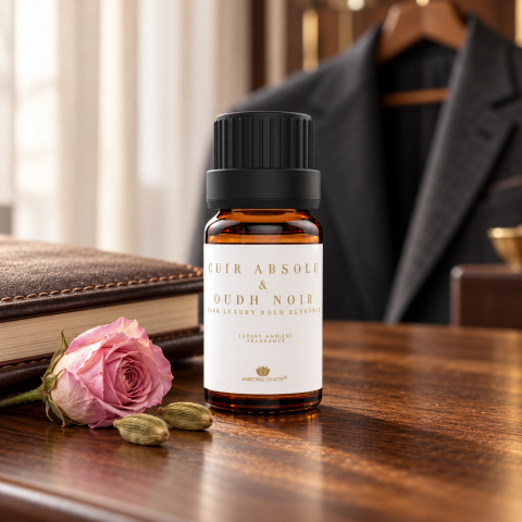 Cuir Absolu & Oudh Noir – Parfum ambiental profesional cu note de piele și oud, 10 ml [2]